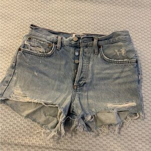 agolde denim shorts